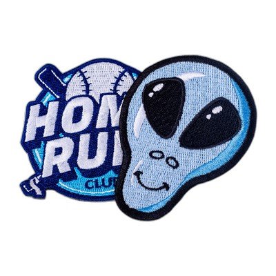 Embroidered patch finish detail