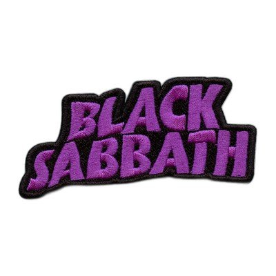 Band logo embroidered iron-on patch