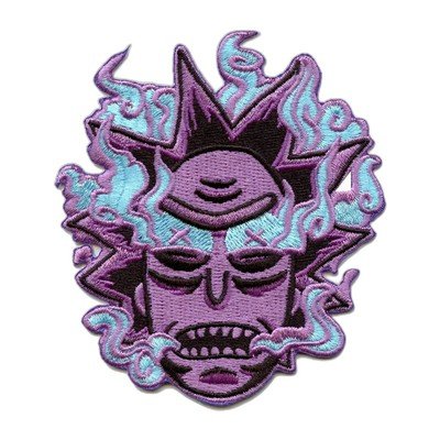 Cartoon character embroidered iron-on patch