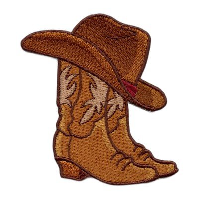 Western rodeo embroidered patch