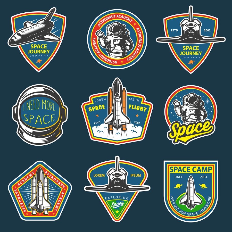 3D / Puff Embroidery example badge artwork